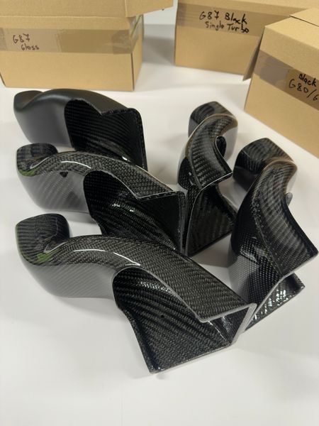 BMW G87 M2 Carbon Fiber Intake Air Scoops / Duct / Front Mount Glossy