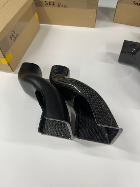 BMW G87 M2 Carbon Fiber Intake Air Scoops / Duct / Front Mount Glossy