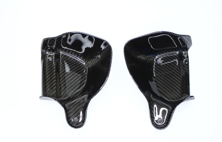 Carbon air scoops BMW m2 f87 m3 f80 m4 f82  top view on table