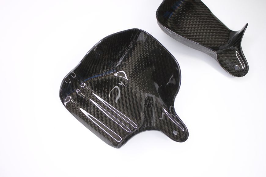 BMW m2 f87 m3 f80 m4 f82 carbon fiber air scoops side view on table