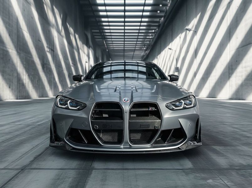 BMW G80 G82 Air intake scoops on car view from front grill