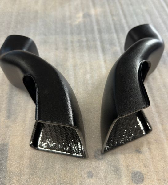 BMW G87 M2 Carbon Fiber Intake Air Scoops / Duct / Front Mount Black